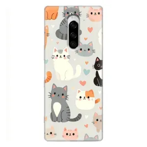 Чохол з малюнком кіт на Sony Xperia 1 (Колаж котів)