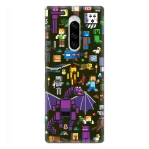 Чохол Майнкрафт на Sony Xperia 1 (AlphaPrint) Minecraft (Колаж Майнкрафт)