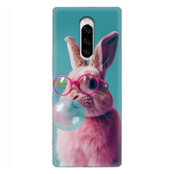 Чехол с принтом «Кролик в очках» для Sony Xperia 1