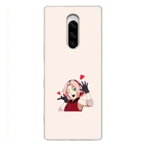 Чехлы Персонажи Аниме Наруто для Sony Xperia 1 (AlphaPrint) (Лайк Сакура)