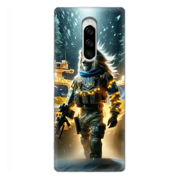 Чехол с принтом «ЛЕВ ЗСУ» для Sony Xperia 1 Чехол с принтом «ЛЕВ ЗСУ» для Sony Xperia 1