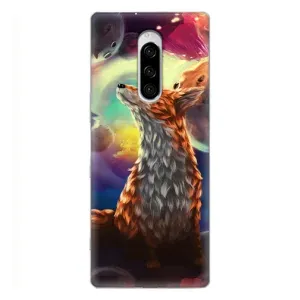 Чохли з картинкою Лисичка для Sony Xperia 1 (VPrint) (Лисичка в космосі)