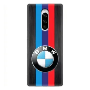 Чехол для Сони Хпериа 1 - с принтом БМВ (AlphaPrint) (Лого BMW)