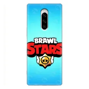 Чехлы Brawl Stars для Sony Xperia 1 (AlphaPrint) (Лого Бравл Старс)