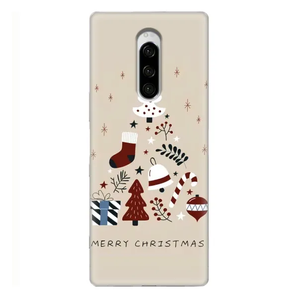 Чехол с принтом «Merry Christmas» для Sony Xperia 1 Чехол с принтом «Merry Christmas» для Sony Xperia 1