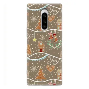 Новогодние, Праздничные Чехлы для Sony Xperia 1 - 2024 год (Новогодние пряники)