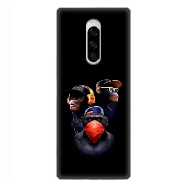 Чехол с принтом «Три обезьяны» для Sony Xperia 1