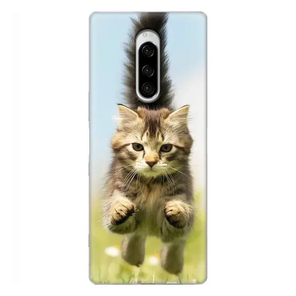 Чохол з принтом «Прижок кота» для Sony Xperia 1