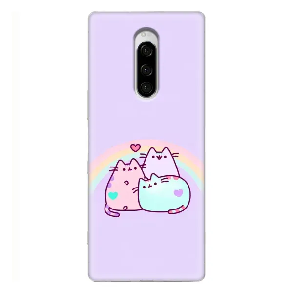Чехол с принтом «Радужные котики» для Sony Xperia 1 Чехол с принтом «Радужные котики» для Sony Xperia 1
