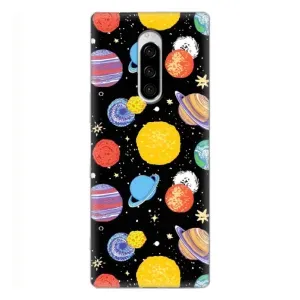 Космічні Чохли для Sony Xperia 1 (VPrint) (Намальовані планети)