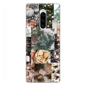 Різдвяні, Святкові Чохли для Sony Xperia 1 (Різдвяний колаж)
