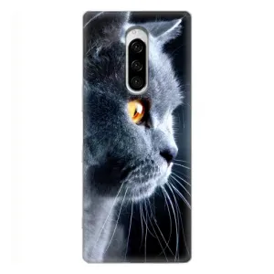 Чохли з Котиками для Sony Xperia 1 (VPrint) (Сірий Кіт)