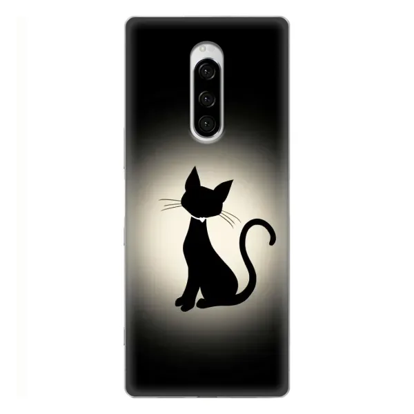 Чохол з принтом «Силует котика» для Sony Xperia 1