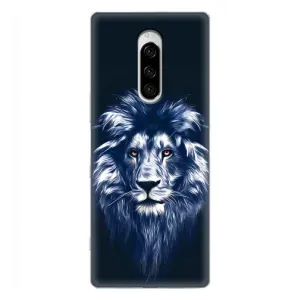 Чохол з картинкою ЛЕВ для Sony Xperia 1 (VPrint) (Синій Лев)