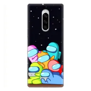 Чохли Амонг Ас для Sony Xperia 1 (AlphaPrint) (Скіни в космосі)