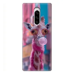 Чохол з принтом стильні тварини для Sony Xperia 1 (Стильна жирафа)