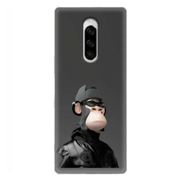 Чохол з принтом «стильна мавпа NFT» для Sony Xperia 1