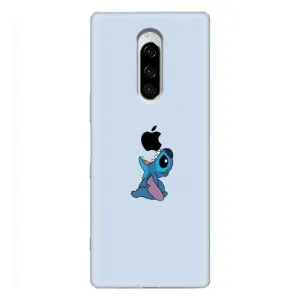 Чохол з принтом Стіч на Sony Xperia 1 (Stitch apple)