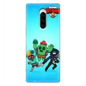 Чехлы Brawl Stars для Sony Xperia 1 (AlphaPrint) (Трио героев)