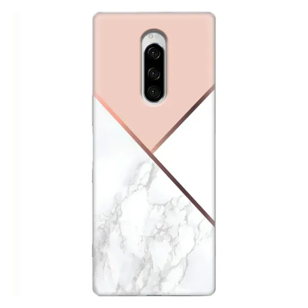 Чехол с принтом «Тройной мрамор» для Sony Xperia 1 Чехол с принтом «Тройной мрамор» для Sony Xperia 1