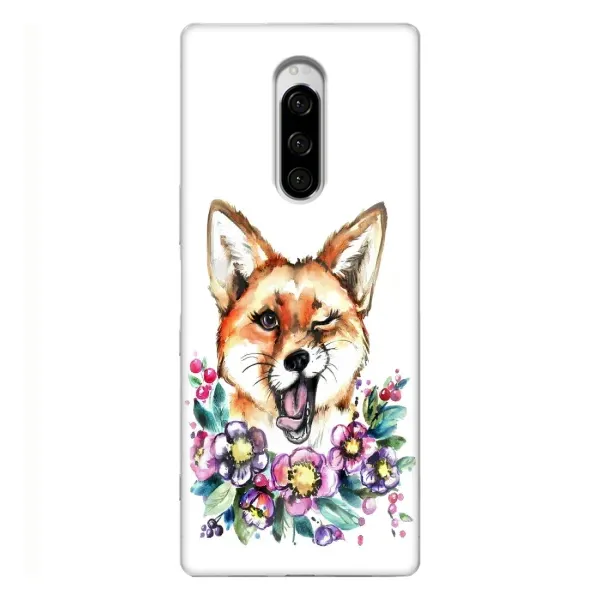 Чехол с принтом «Веселая лисичка» для Sony Xperia 1