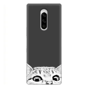Чохол на Sony Xperia 1 з Котиками (VPrint) (Виглядає котик)