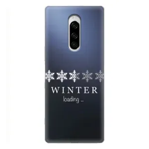 Зимні Чохли для Sony Xperia 1 - прозорий фон (Winter loading)