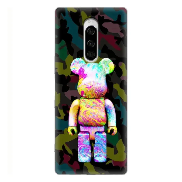 Чохол з принтом «Яскравий Bearbrick» для Sony Xperia 1