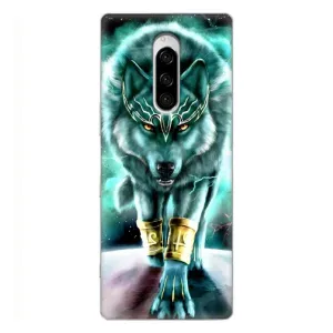 Защитные чехлы для Сони Хпериа 1 (AlphaPrint) (ХИТ продаж) ВОЛК (Яркий волк)