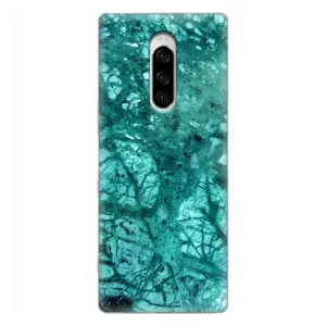 Мраморный чехол на Sony Xperia 1 (VPrint) (Зеленый мрамор)
