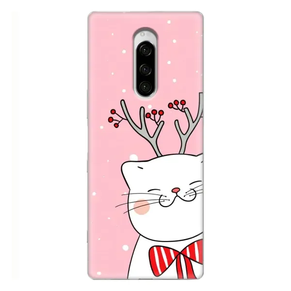 Чохол з принтом «Зимовий кіт» для Sony Xperia 1 Чохол з принтом «Зимовий кіт» для Sony Xperia 1