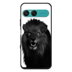 Чехлы с картинками животных Sony Xperia 10 VII (Черный ЛЕВ)