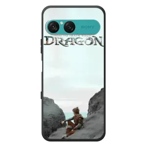 Чехол как приручить дракона на Sony Xperia 10 VII (Дракон лого)