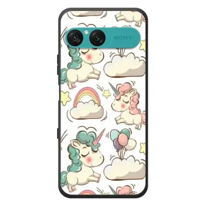 Чехол для Со́ни Экспе́рия 10 VII - (Единорожки - Новинки) (AlphaPrint) (Единорожки)