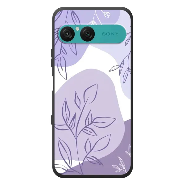 Чехол с принтом «Фиолетовые листья абстракция» для Sony Xperia 10 VII