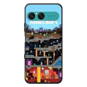 Чохол Майнкрафт на Sony Xperia 10 VII (AlphaPrint) Minecraft (фон Minecraft)