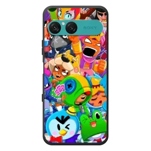 Чехлы Brawl Stars для Sony Xperia 10 VII (AlphaPrint) (Герої Бравл Старс)