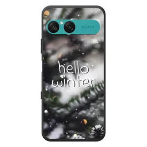 Новогодние, Праздничные Чехлы для Sony Xperia 10 VII - 2024 год (Hello winter)