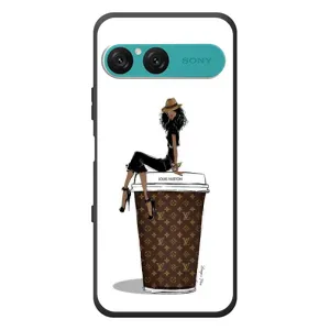 Чехлы Луи Витон для Sony Xperia 10 VII (AlphaPrint - LOUIS VUITTON) (кофе LOUIS VUITTON)