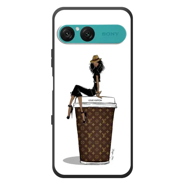 Чехол с принтом «кофе LOUIS VUITTON» для Sony Xperia 10 VII