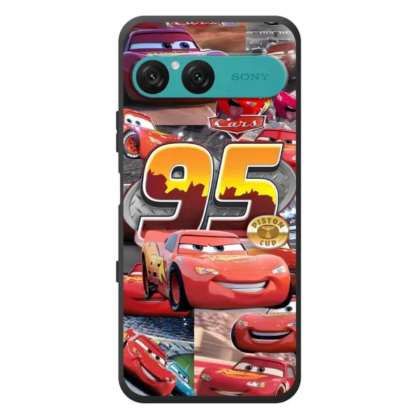 Чохол з принтом «Колаж Блискавка Маквін» для Sony Xperia 10 VII Чохол з принтом «Колаж Блискавка Маквін» для Sony Xperia 10 VII