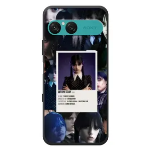 Чехлы Венсдей на Sony Xperia 10 VII Уэнсдей (AlphaPrint) (коллаж Уэнздей)