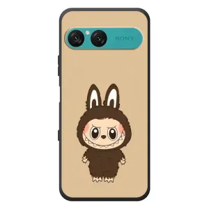 Чехол с Лабубу на Sony Xperia 10 VII (Bored Ape в красном)