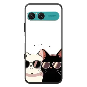 Чехол с рисунком кот на Sony Xperia 10 VII (Коты в очках)