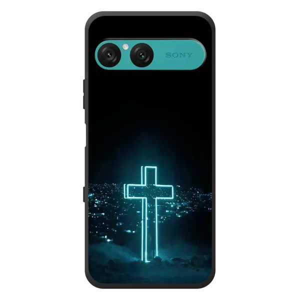 Чехол с принтом «Крест и город» для Sony Xperia 10 VII