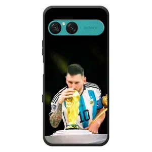 Чехлы для Sony Xperia 10 VII (Leo чемпион) (AlphaPrint) (Кубок Месси)