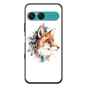 Чохли з картинкою Лисичка для Sony Xperia 10 VII (VPrint) (Лиса в квітах)