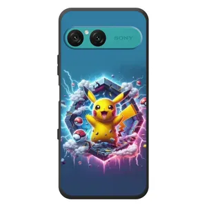 Чехол с Пикачу на Sony Xperia 10 VII (Лого Пикачу)