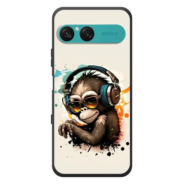 Чехол с принтом «Макака в наушниках» для Sony Xperia 10 VII