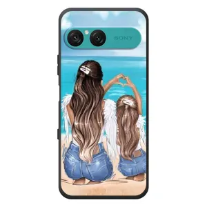 Чехол с печатью для Sony Xperia 10 VII - (Мама с ребенком) (AlphaPrint) (Мама с доченькой)